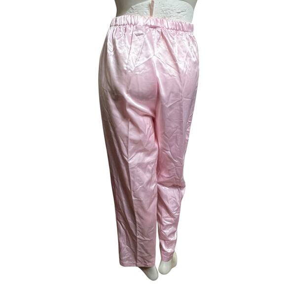 Vintage Ashley Taylor Pink Satin Pants, Medium, Polyester & Cotton Blend - Picture 3 of 14